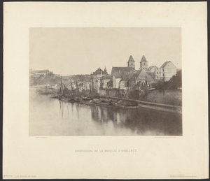 Foce della Mosella a Coblentz da Charles Marville