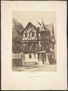 Studi e paesaggi: casa del XVI secolo a Baccharah da Charles Marville