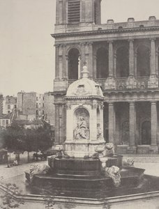 Fontana a St. Sulpice, 1851 da Charles Marville