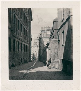 Rue Chartière (impasse Chartière) da rue de Reims da Charles Marville