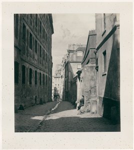 Rue Chartière (impasse Chartière) da rue de Reims da Charles Marville