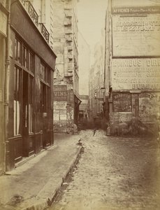 Rue Tirechappe, veduta presa da Rue Saint-Honoré da Charles Marville