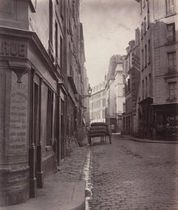 Rue de la Bûcherie, du cul de sac Saint-Ambroise (quinto arrondissement) da Charles Marville