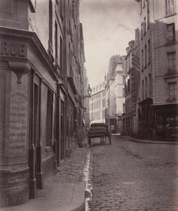 Rue de la Bucherie, du cul de sac Saint-Ambroise (quinto arrondissement), 1866-1868 (foto) da Charles Marville
