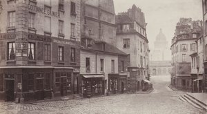 Rue du Haut-Pave Pantheon in Distanza, 1865-69 da Charles Marville