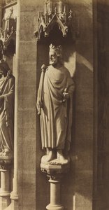 Statua di Clodoveo, Chiesa di Sainte-Clotilde, Parigi da Charles Marville