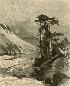 Lago ghiacciato, ai piedi del James