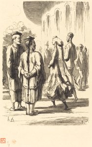 Esposizione universale: Chi sono i più cinesi? da Charles Maurand after Honoré Daumier