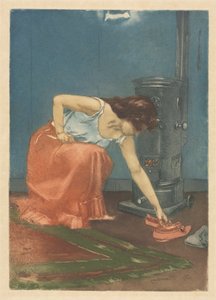 Le pantofole (acquaforte e acquatinta a colori) da Charles Maurin