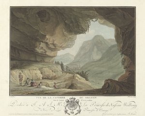 Veduta di un paesaggio dalla Grotta del Drago