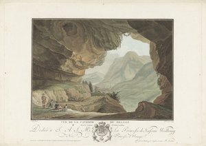 Veduta di un paesaggio dalla Grotta del Drago
