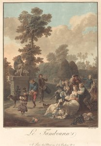 Le Tambourin, c. 1789 da Charles Melchior Descourtis