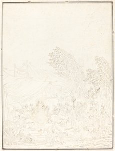 Nozze di villaggio da Charles Melchior Descourtis