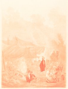 Nozze di villaggio da Charles Melchior Descourtis