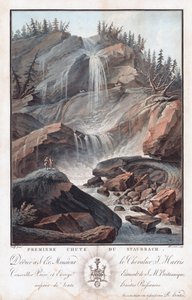Premiere Chute Du Staubbach, fine
XVIII-inizio XIX secolo (acquaforte e acquatinta)