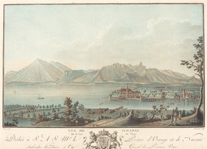 Vista di Schadau da Charles Melchior Descourtis