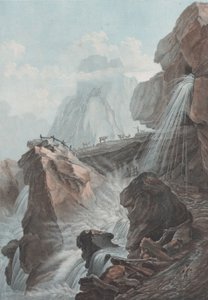 Vista della cascata del torrente di Gelten, 1785