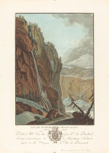 Vue du Schild-Wald-Bach presa in inverno, 1785 da Charles Melchior Descourtis