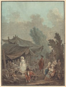 Noce de Village da Charles Melchior Descourtis after Nicolas Antoine Taunay