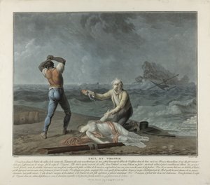 Paul e Virginie da Charles Melchior & Schall Jean (1752-1825) Descourtis