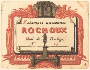 Indirizzo di Rochoux, mercante di stampe da Charles Meryon