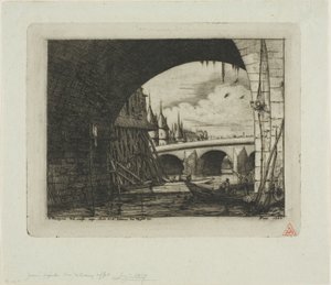 Un arco del Pont Notre-Dame, Parigi