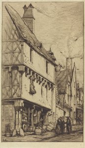 Antica abitazione a Bourges, detta "La Casa del Musicista" da Charles Meryon