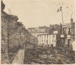 Stabilimento di bagni freddi di Chevrier, detto "della Scuola" da Charles Meryon