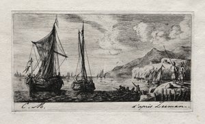 Calais - Barche di Flushing da Charles Meryon