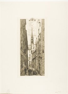 Rue Chantrey, Parigi da Charles Meryon