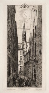 Via Chantrey, Parigi da Charles Meryon