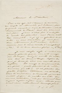 Lettera autografa di Charles Meryon