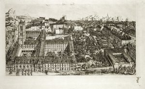 Collegio Henri IV e il Liceo Napoleone, 1864 da Charles Meryon