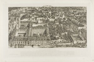 Collège Henry IV (o Lycée Napoléon), Parigi da Charles Meryon