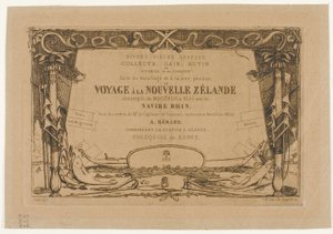 Copertina di un viaggio in Nuova Zelanda (1842-46) da Charles Meryon