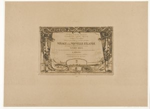 Copertina di un viaggio in Nuova Zelanda (1842-46) da Charles Meryon
