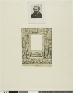 Progetto di cornice per il ritratto di Armand Guéraud da Charles Meryon