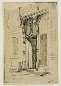 Porta di un antico convento, in rue Mirabeau, Bourges