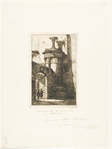 Ingresso al monastero dei Cappuccini francesi ad Atene da Charles Meryon