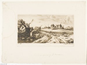 Ingresso al Sobborgo di Saint-Marceau, Parigi da Charles Meryon