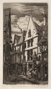 Incisioni di Parigi: a Bourges da Charles Meryon