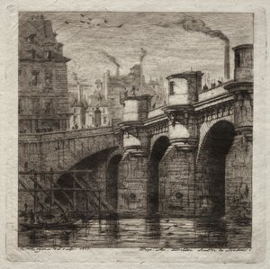 Incisioni di Parigi: Il Nuovo Ponte, 1853