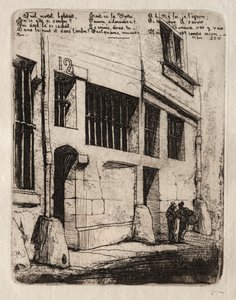 Incisioni di Parigi: La strada dei cattivi ragazzi, 1854 da Charles Meryon