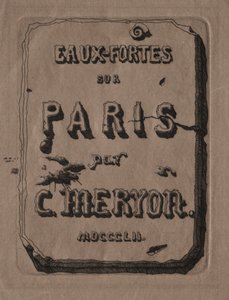 Incisioni di Parigi: Pagina del titolo, 1852