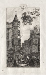 Incisioni di Parigi: Tourelle, rue de l