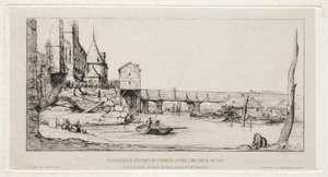Passerella Temporanea che Sostituisce il Ponte dello Scambio, Parigi, dopo l