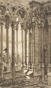 Galleria, Cattedrale di Notre-Dame, Parigi da Charles Meryon
