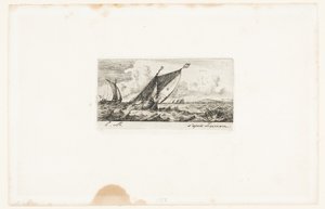 Barche di Haarlem ad Amsterdam da Charles Meryon