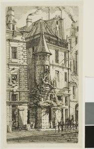 Casa con una torretta, rue de la Tixeranderie da Charles Meryon