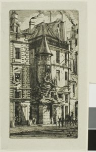 Casa con una Torretta, rue de la Tixeranderie da Charles Meryon